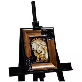 Wood and amber panels by Sandro Botticelli "Madonna Magnificat"